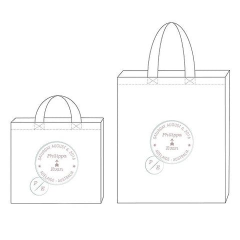 Wanderlust Passport Stamp Personalized Tote Bag Tote Bag with Gussets