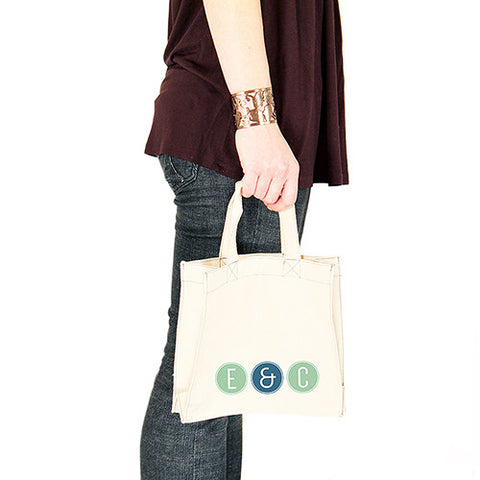 Smart Type Personalized Tote Bag Tote Bag with Gussets Daiquiri Green