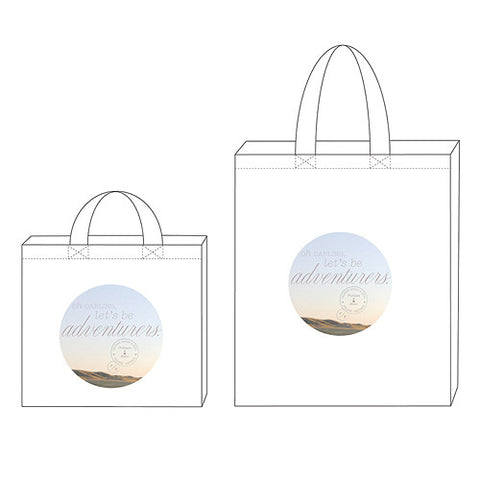 Wanderlust Oh Darling, Let's Be Adventurers Personalized Tote Bag Mini Tote with Gussets