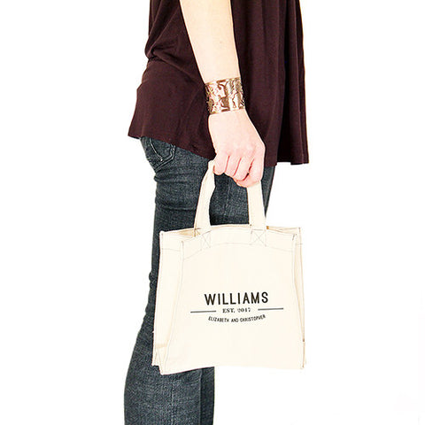 Bistro Bliss Personalized Tote Bag Mini Tote with Gussets