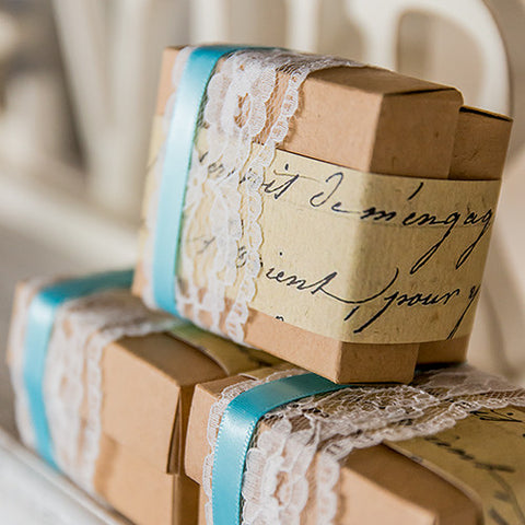 Vintage Style Favor  Wrapping Kit