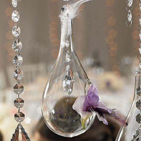 Blown Glass Tear-Drop Vases – Large