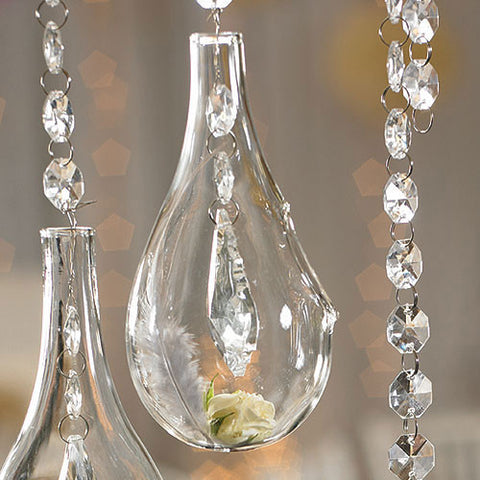 Blown Glass Tear-Drop Vases – Small