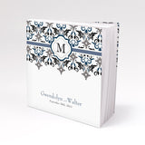 Personalized Notepad Favor Lavish Monogram Black