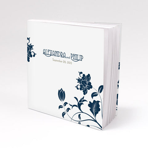 Floral Print Notebook Wedding Favor Lavender