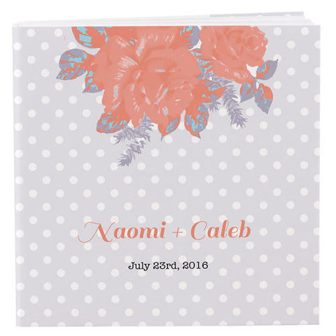 Retro Rose Personalized Book Style Notepad