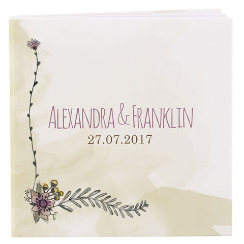 Natural Charm Personalized Book Style Notepad