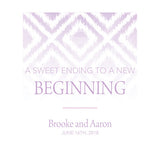 Ikat Personalized Backdrop Lavender
