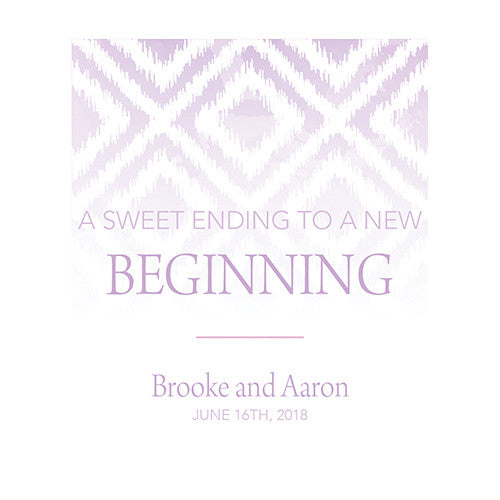 Ikat Personalized Backdrop Lavender