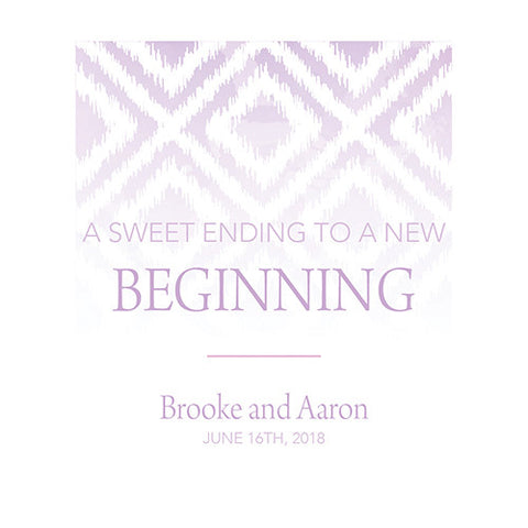 Ikat Personalized Backdrop Lavender