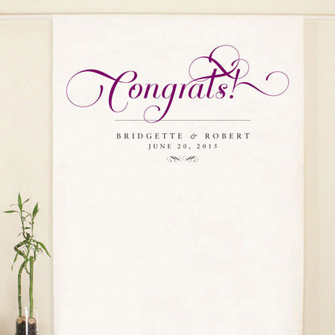 Expressions Personalized Photo Backdrop Red