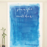 Aqueous Personalized Photo Backdrop Pink Wash