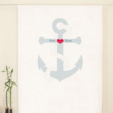 Anchor Personalized Photo Backdrop Red