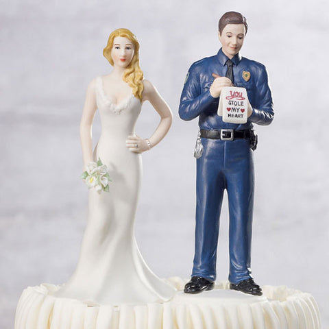 "A Love Citation" Policeman Groom Figurine Groom