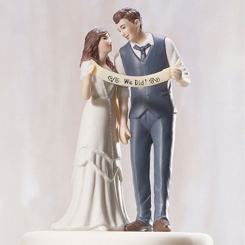 "Indie Style" Wedding Couple Figurine