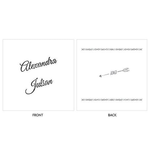 Free Spirit Personalized Clear Acrylic Block Cake Topper