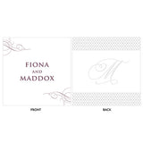 Contemporary Vintage Engraved Personalized Acrylic Block Cake Topper Daiquiri Green