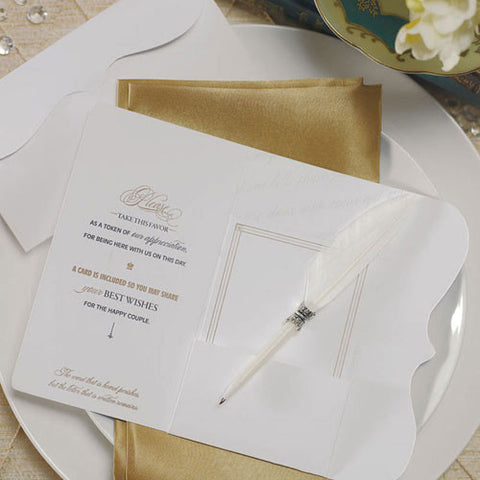 "Love Letters" Feather Pen Favor