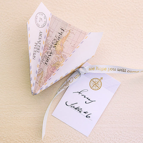 Paper Airplane Wishing Well Stationery Set