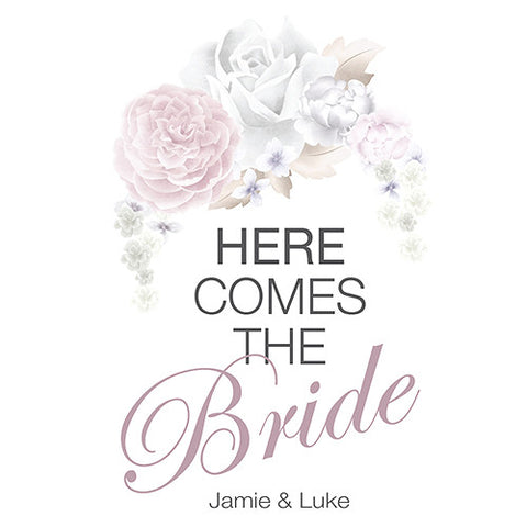 Floral Dreams Down The Aisle Signage Bright