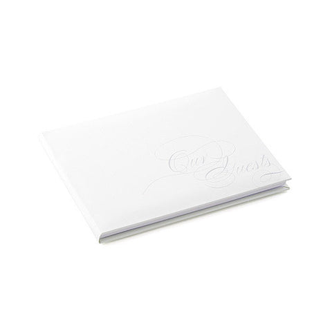 Pure Elegance Special Occasion Guest Book With Blank Pages Silver