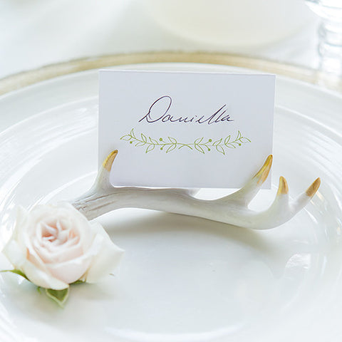 Miniature Faux Antler Stationery Card Holders