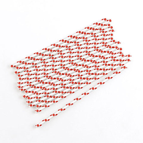 "Sippers" Polka Dot Paper Straws Lavender