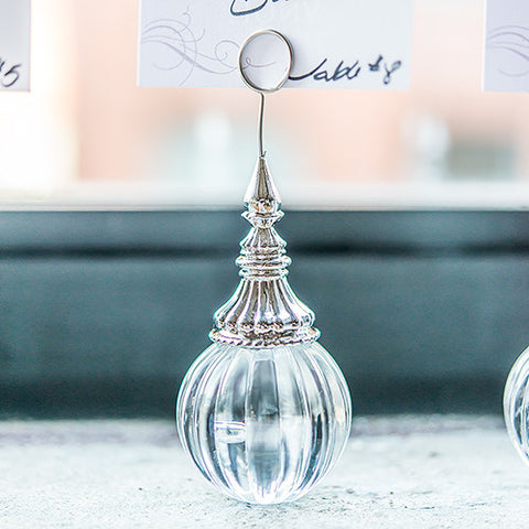 Ornamental Ribbed Orb Stationery Holder Iridescent