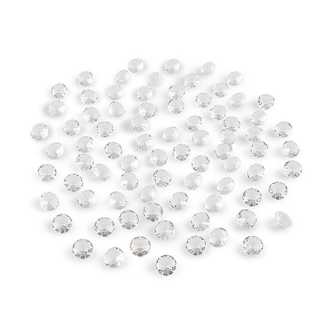 Decorative Acrylic Cut Diamonds - Small Iridescent