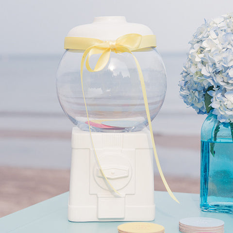 Novelty Gumball Machine Canister White