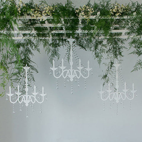 Chandelier Silhouette Wall Decoration Black
