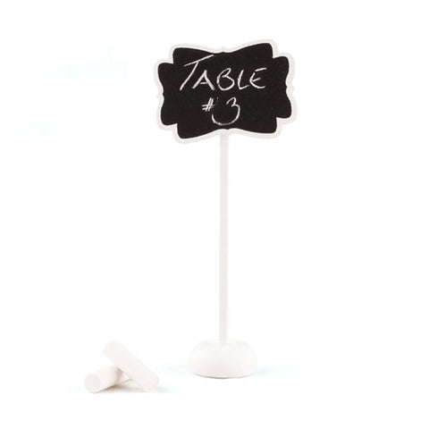 Decorative Chalkboard with Stand - Small White