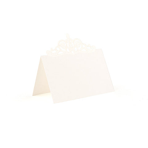 Pearl Romance Laser Embossed Place Cards
