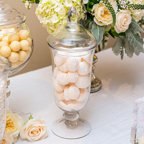 Decorative Pedestaled Apothecary Jar with Bell Shaped Bowl