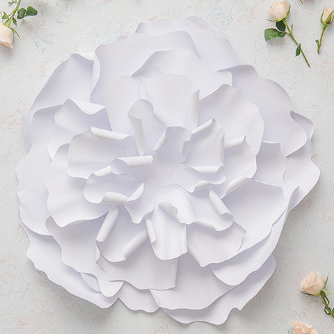 Large DIY Paper Peony Décor Flower White