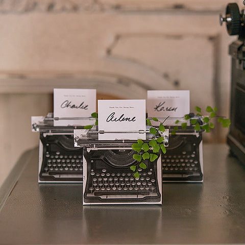 Vintage Inspired Typewriter Favor Box Kit