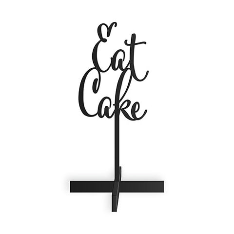 Eat Cake Acrylic Sign - Black