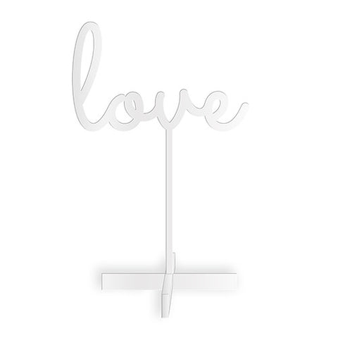 Love Acrylic Sign - White
