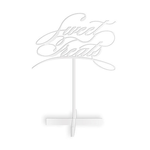 Sweet Treats Acrylic Sign - White