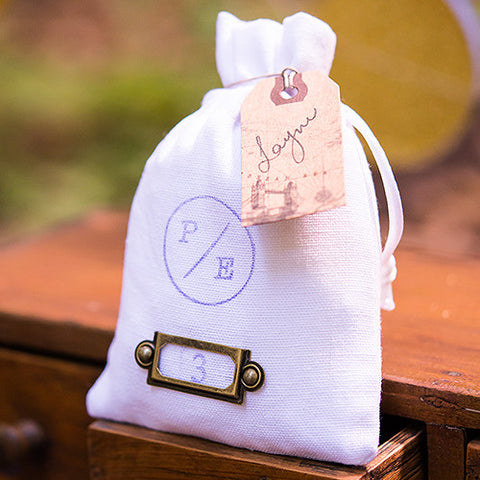 Miniature DIY Metal Label Holders with Brads