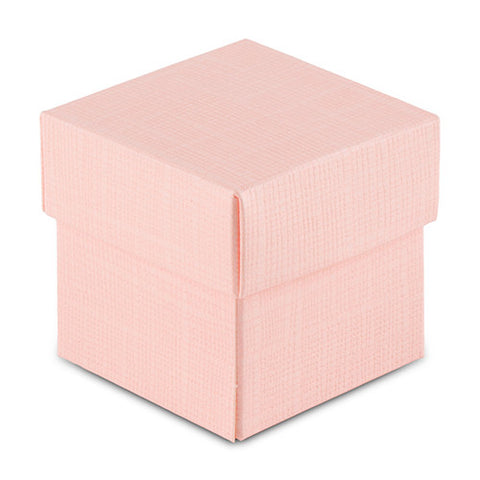 Blush Pink Square Favor Box with Lid