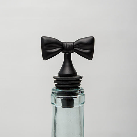 Black Tie Bottle Stopper