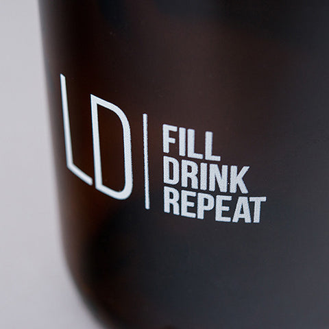Personalized Glass Beer Growler - Modern Logo Print