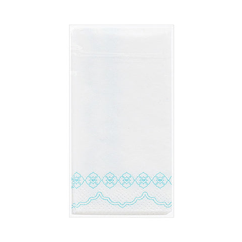 "Tears of Joy" Pocket Tissues - White with Blue Print