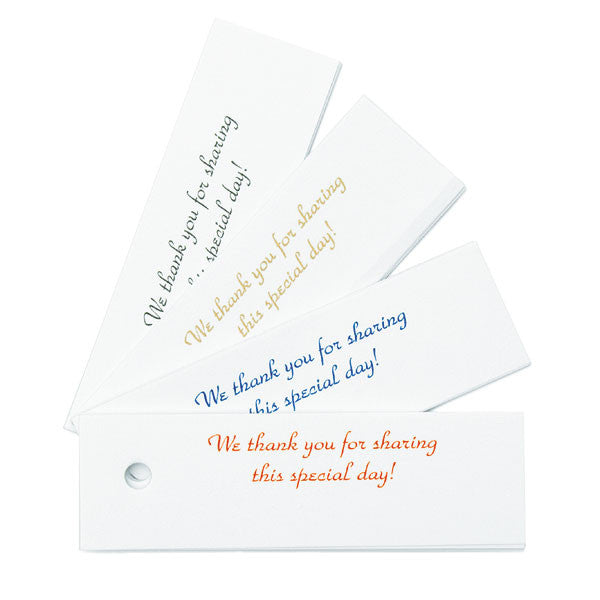 Classic Confetti Favor Cards Gold Print