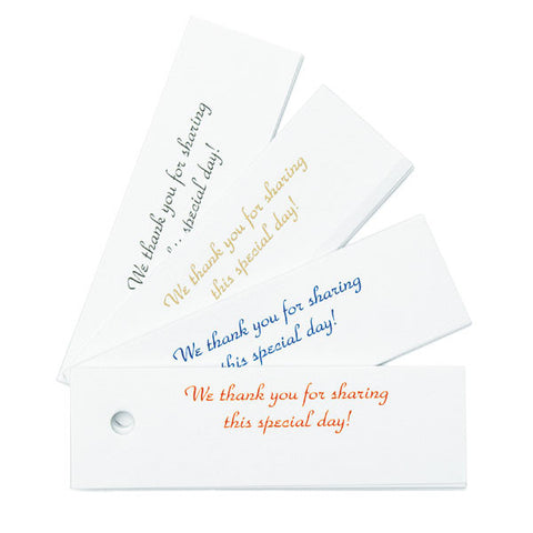 Classic Confetti Favor Cards Burgundy Print
