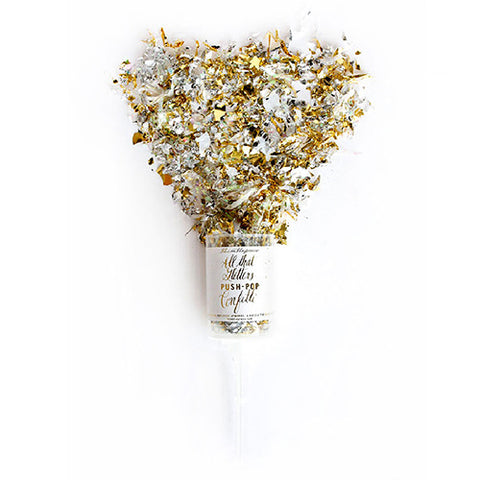 Push-Pop Confetti - Metallic Gold & Silver