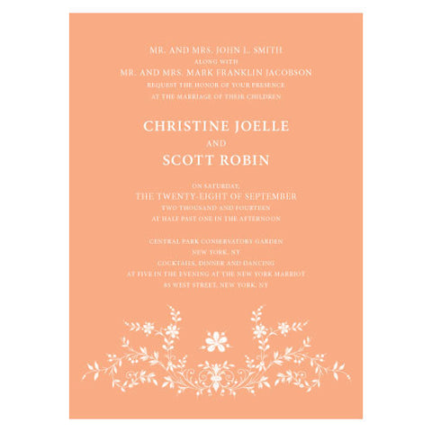 Forget Me Not Invitation Lavender