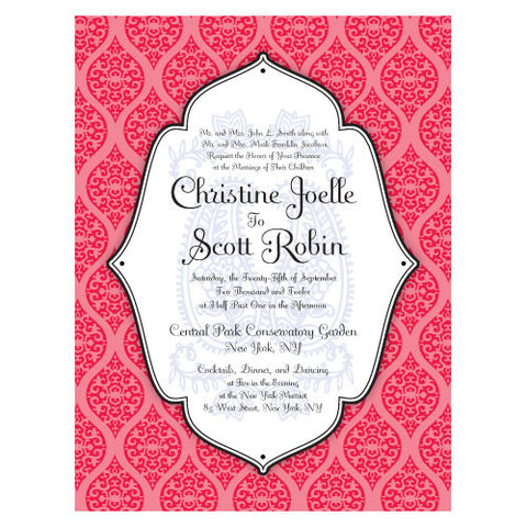 Moroccan Invitation Red