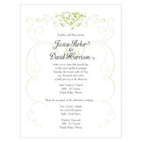 Heart Filigree Invitation Lavender